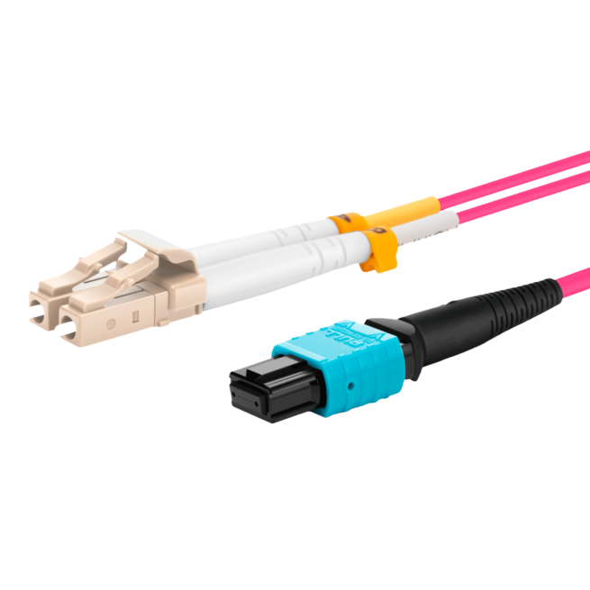 MPO to 4/6/8/24X LC/SC/CS/FC / UPC/APC-duplex Breakout multimode OM4 cable - Image 3